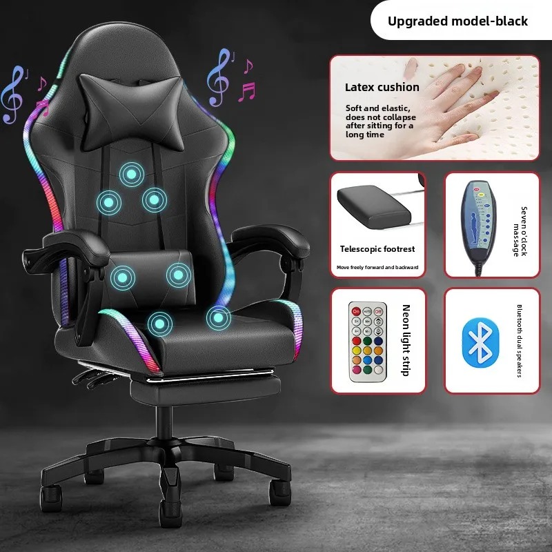 Esports Gaming Chair - Silla Gaming con Luces, Altavoz Bluetooth,